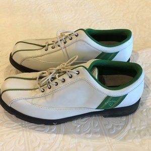 Callaway Women's Golf Shoes in white with green accents, size 6